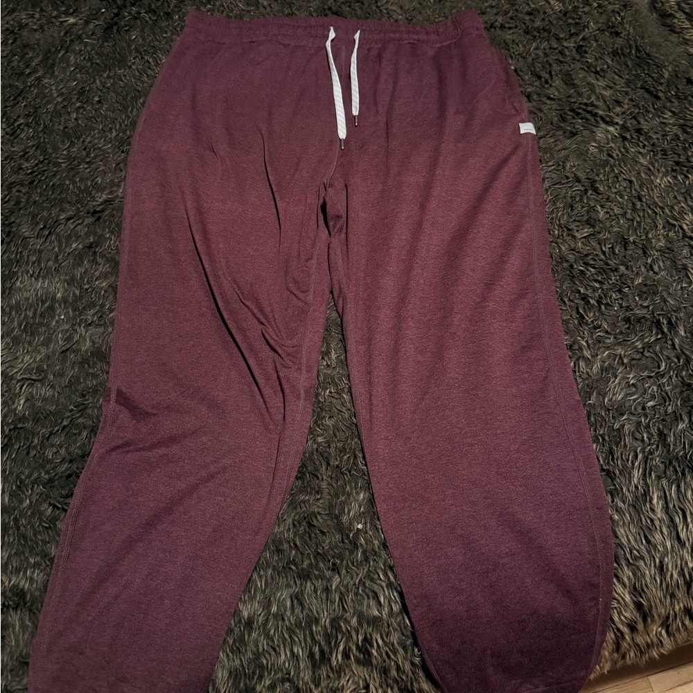 Vuori Maroon Drawstring Jogger Pants